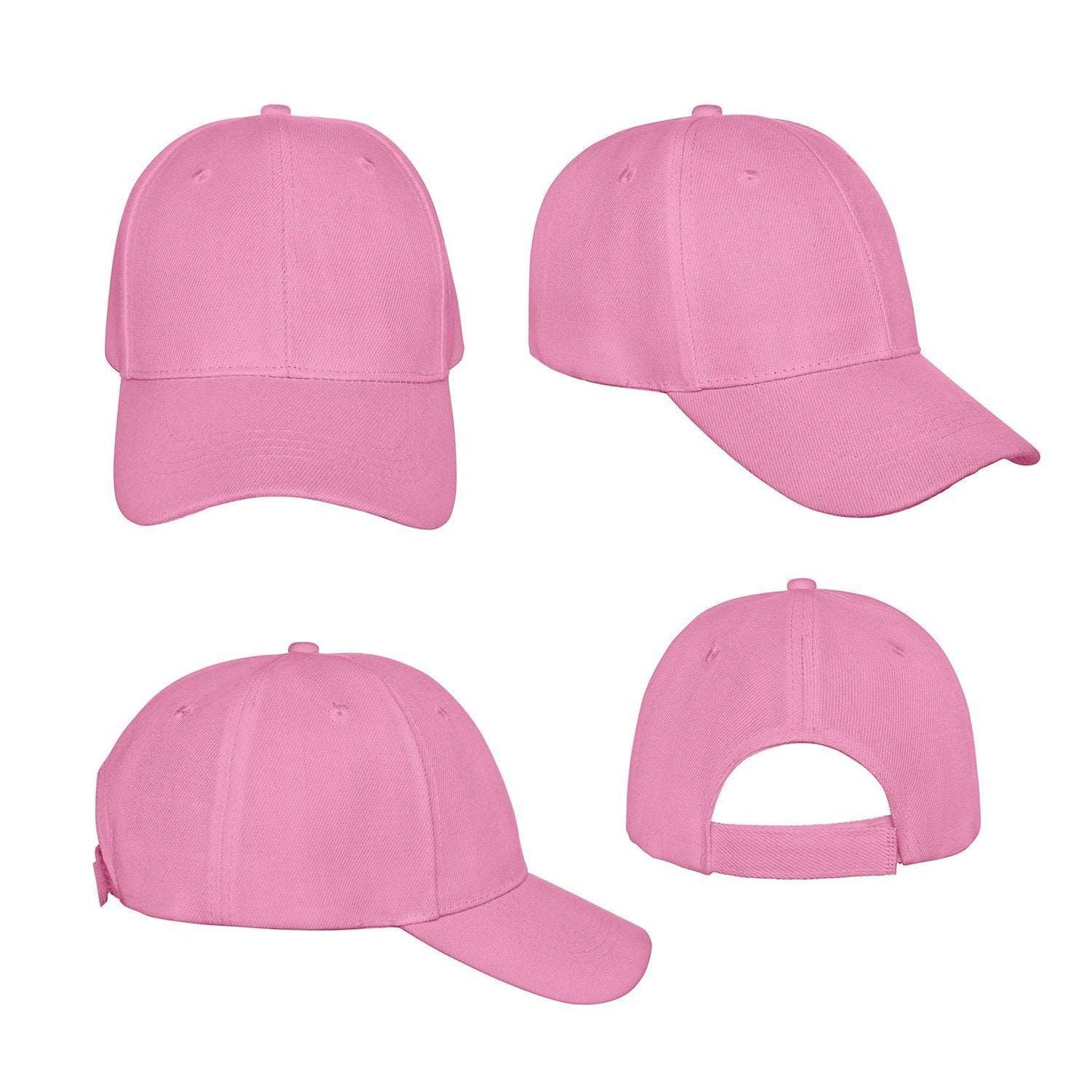 Baseball Caps Black 3 Pack Accessories
