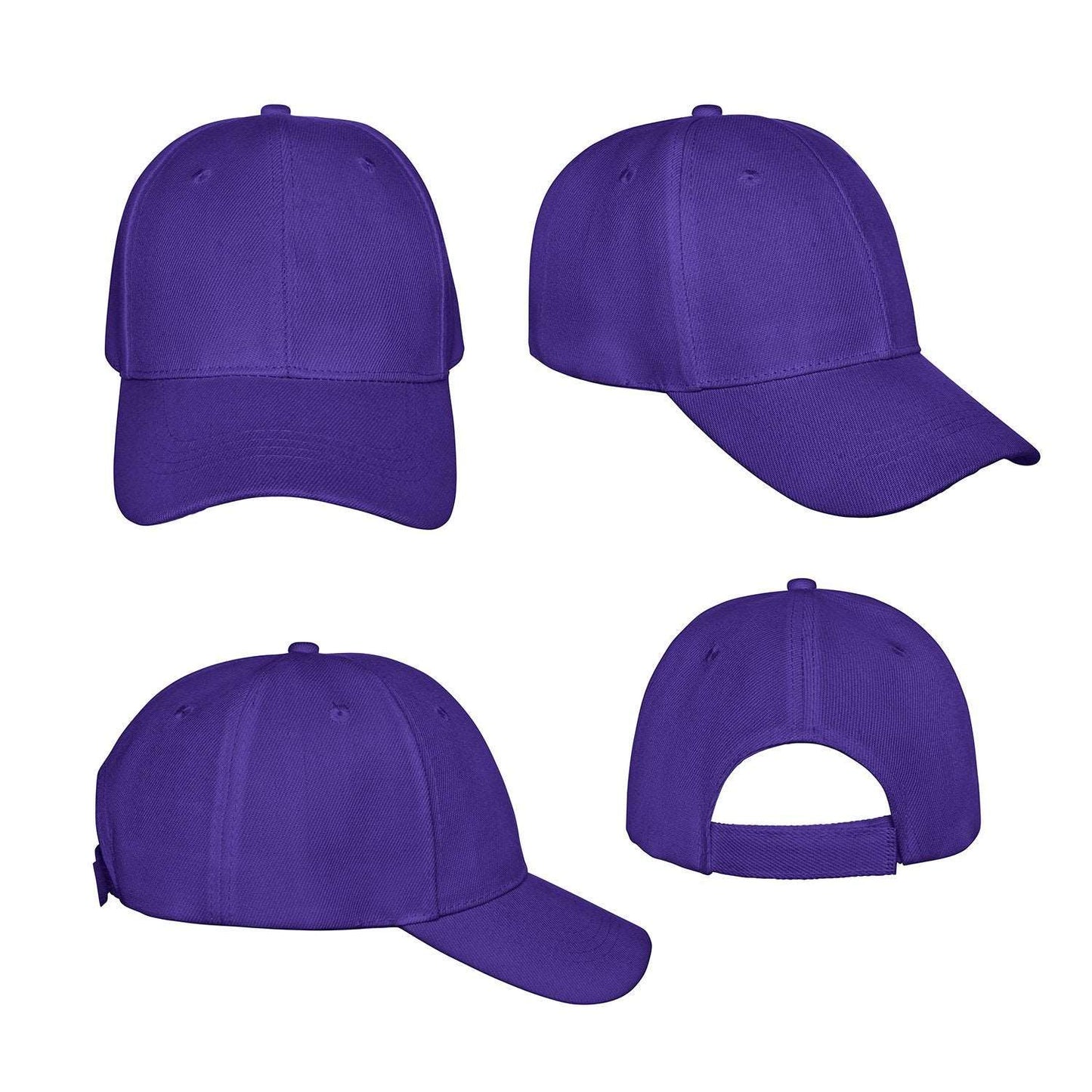 Baseball Caps Black 3 Pack Accessories