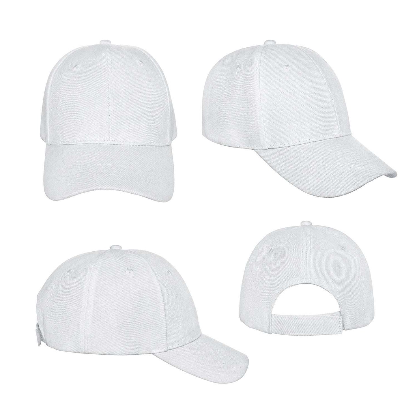Baseball Caps Black 3 Pack Accessories