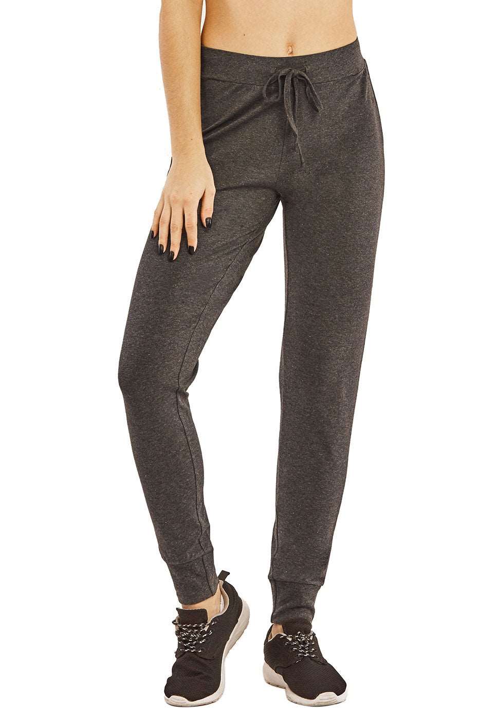 Cotton Jogger Pants for Women (with Pockets) Black Small 1 Pack Womens Bottom