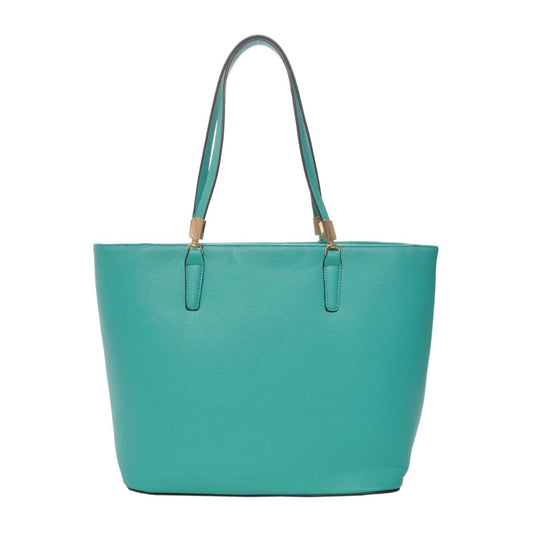 Sydney Green Vegan Leather Tote Handbag
