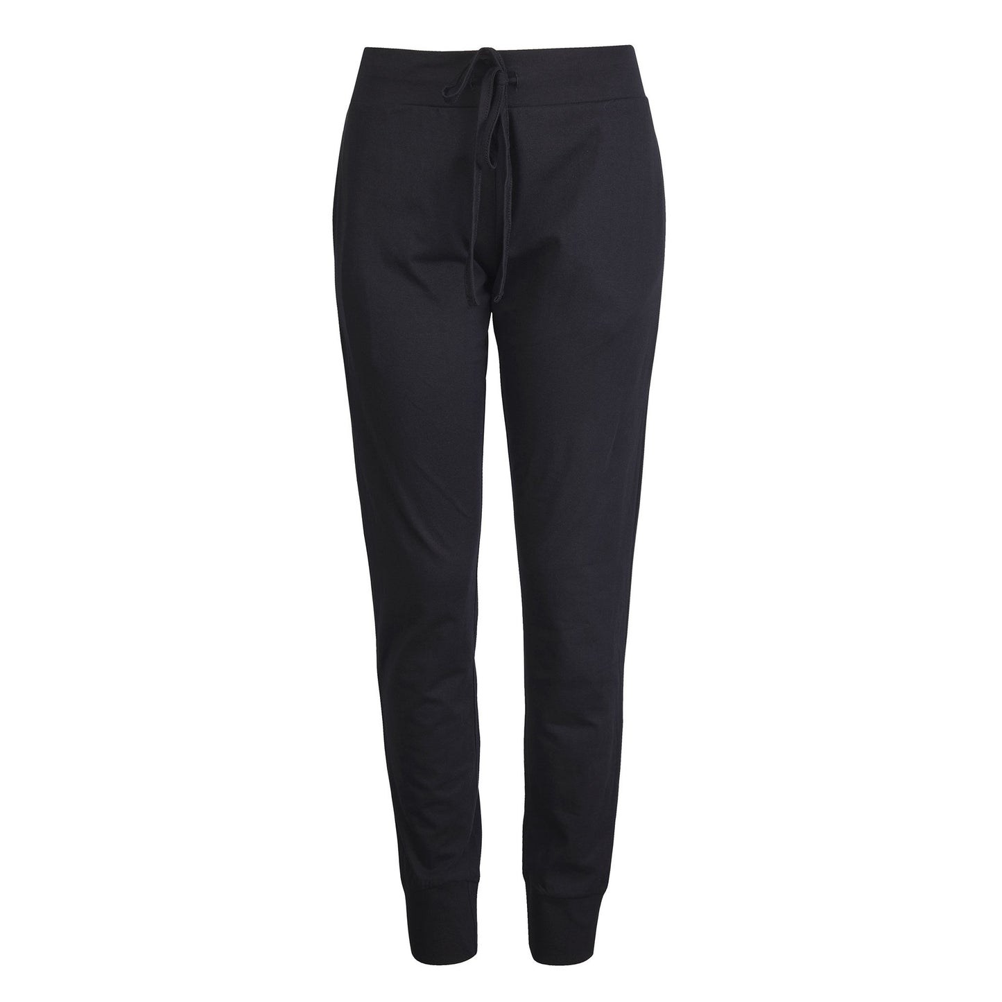 Cotton Jogger Pants for Women (with Pockets) Black Small 1 Pack Womens Bottom