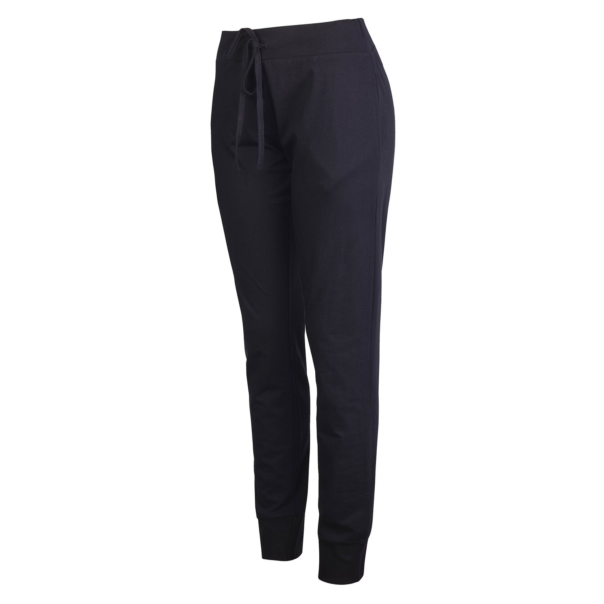 Cotton Jogger Pants for Women (with Pockets) Black Small 1 Pack Womens Bottom