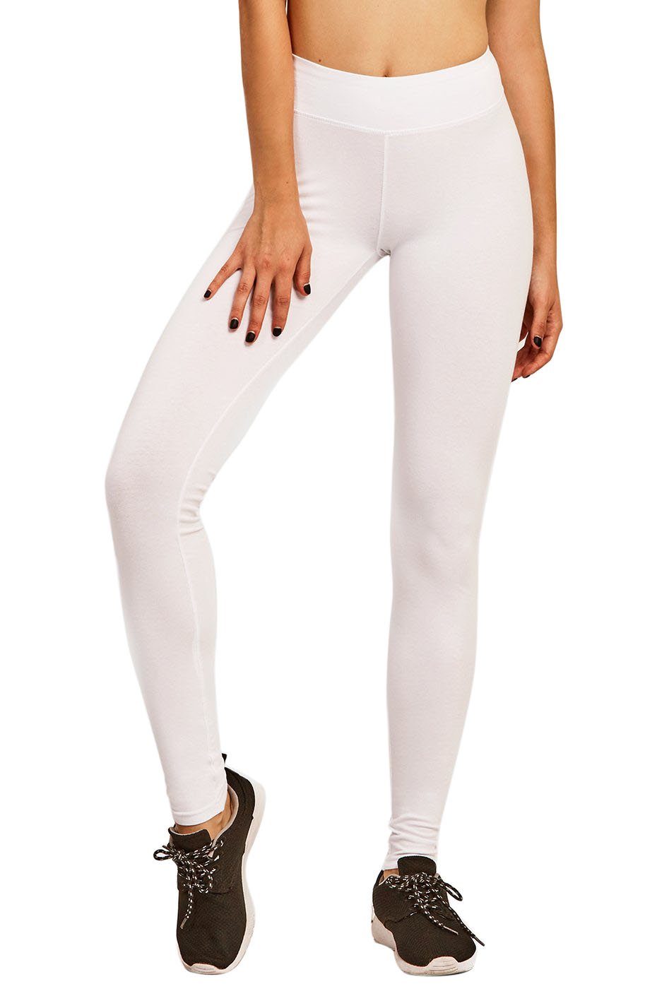 Cotton Spandex Leggings for Women Black Small 1 Pack Womens Bottom