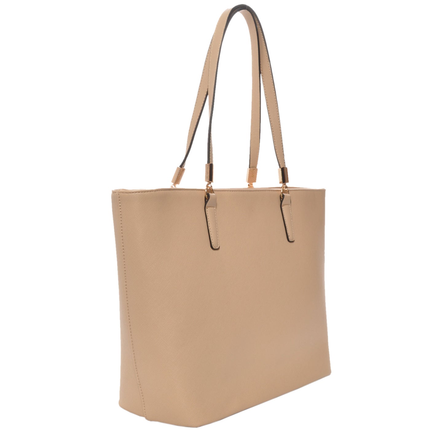 Mechaly Women's Sydney Tan Vegan Leather Tote Handbag