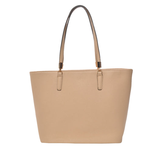 Sydney Tan Vegan Leather Tote Handbag