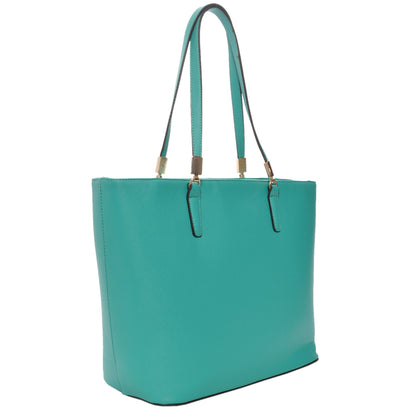 Mechaly Women's Sydney Green Vegan Leather Tote Handbag