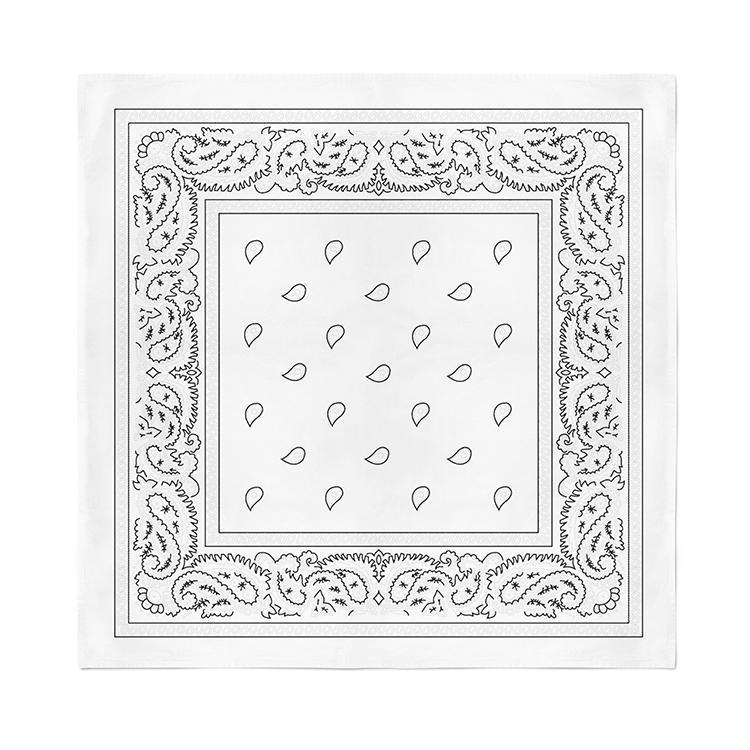 12 Pack Cotton Bandanas Solid 22 inches White Accessories