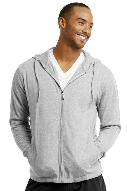 Cotton Jersey Hoodie Jacket for Men Black Small 1 Pack Mens Top