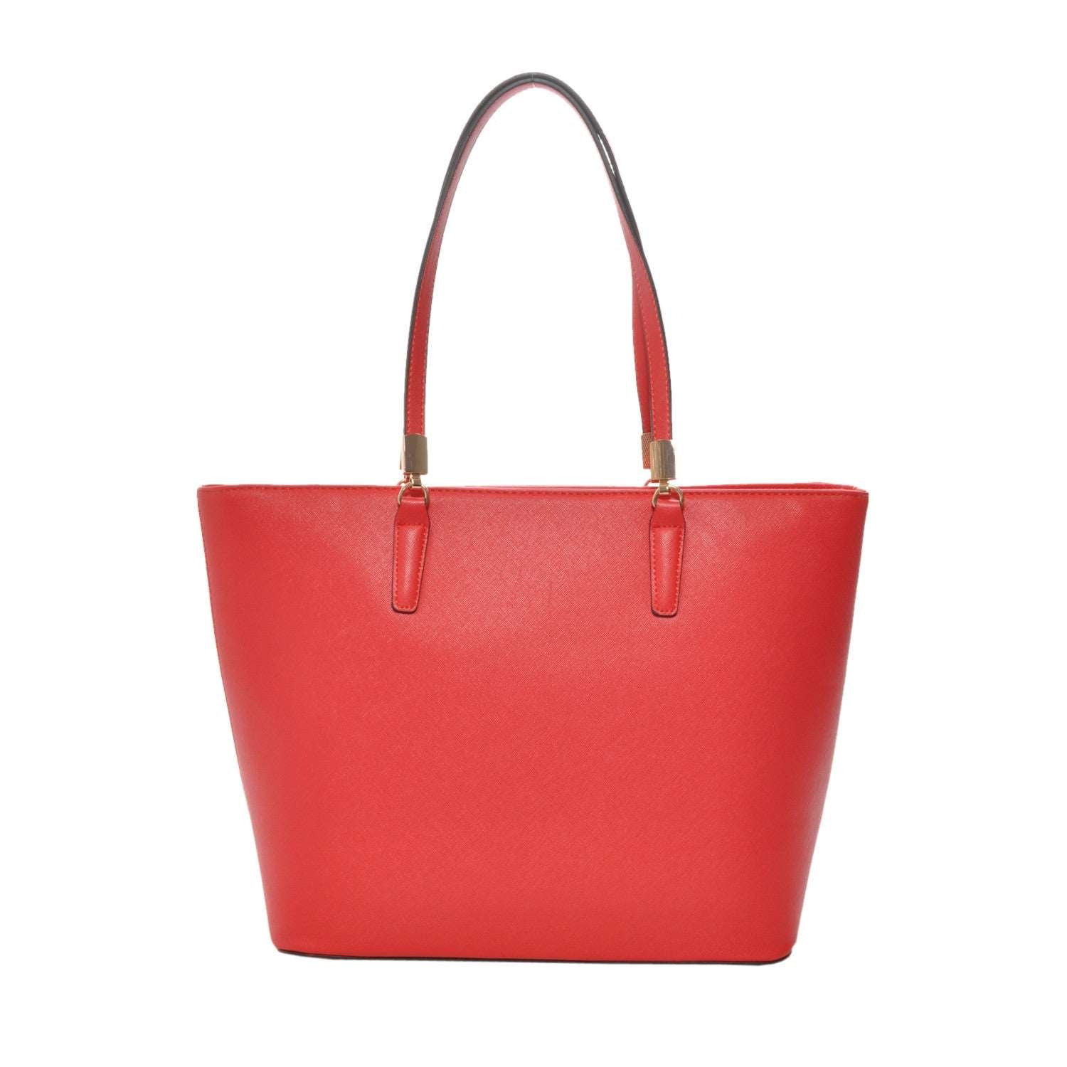 Sydney Red Vegan Leather Tote Handbag