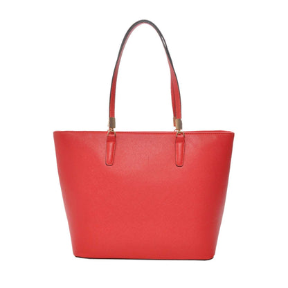 Sydney Red Vegan Leather Tote Handbag