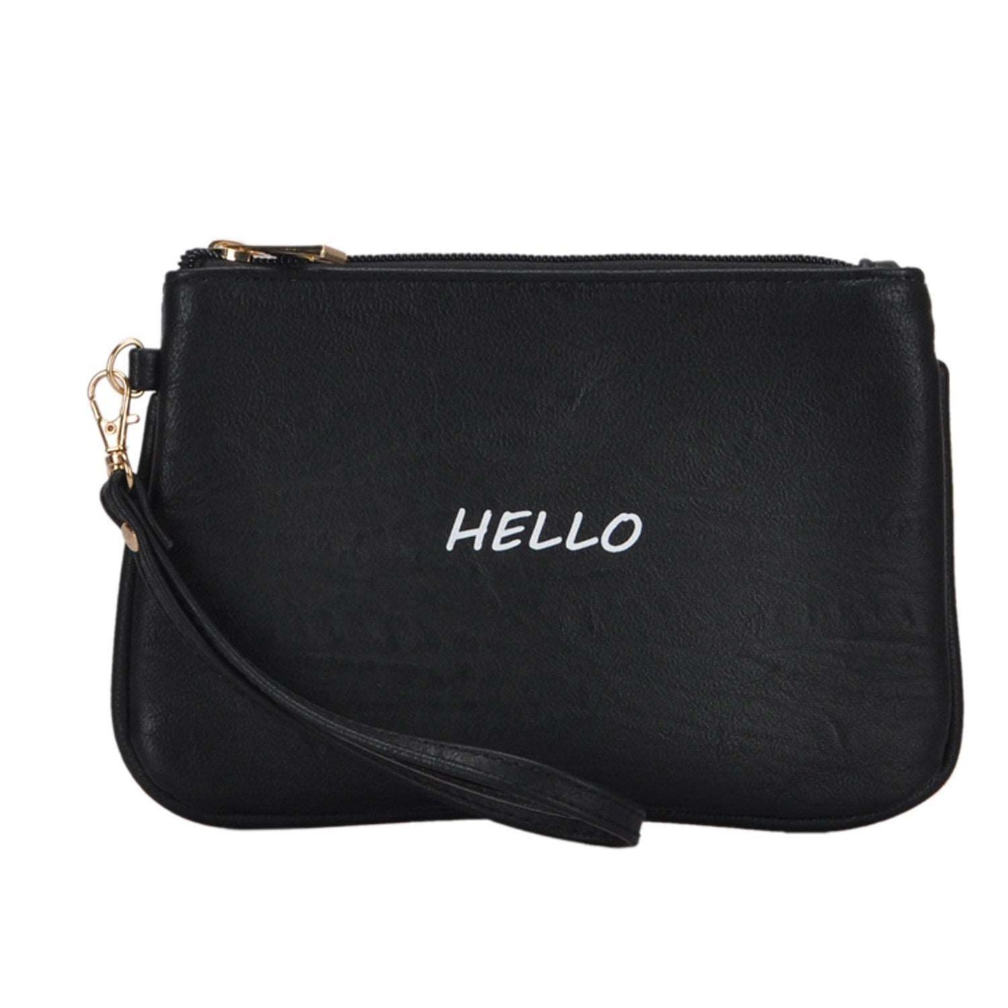 Mechaly Women's Slogan Bye Black Vegan Leather Wallet