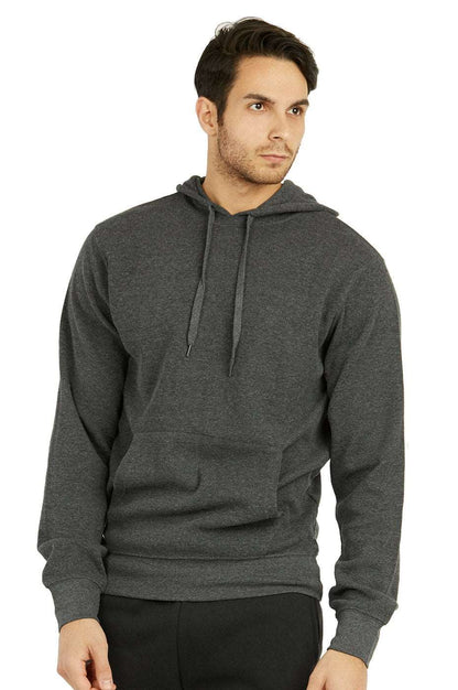 Waffle Fabric Pullover Hoodie for Men