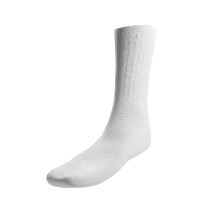 Crew Socks White 6-8 24 Pairs Accessories