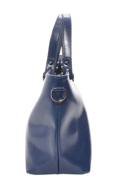 Mechaly Women's Skully Blue Vegan Leather Skull Handbag