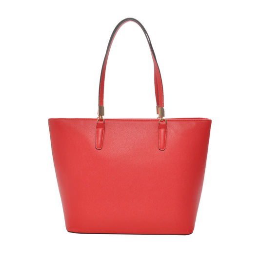 Sydney Red Vegan Leather Tote Handbag