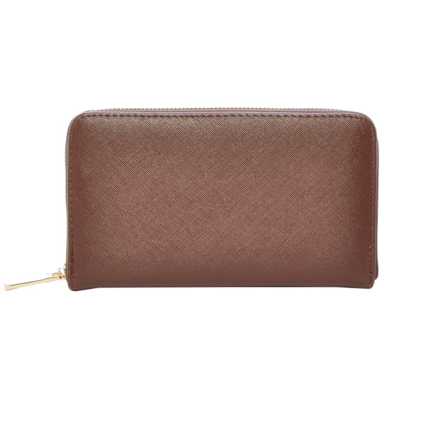 Mechaly Women's Zatie Chocolate Vegan Leather Wallet