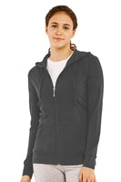 Thin Zip Up Hooded Jacket for Women