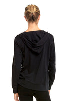 Thin Zip Up Hooded Jacket for Women