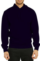 Waffle Fabric Pullover Hoodie for Men